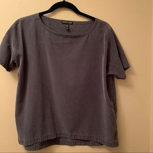 Eileen Fischer XXS Silk Boxy Blouse